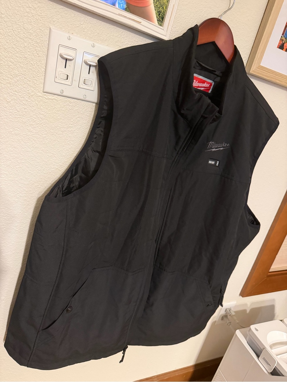 Men's Black Insulated Work Vest